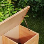 Coelheira de Madeira Gaiola para Coelhos com Telhado Asfáltico Rebatível Portas com Fecho Bandejas Removíveis 112x50x54 cm Amarelo