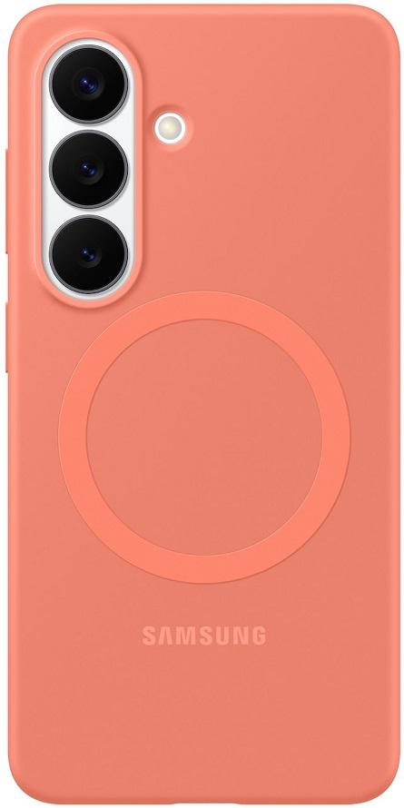 Capa Magnética de Siilicone p/ Galaxy S26 (Vermelho Coral) - SAMSUNG