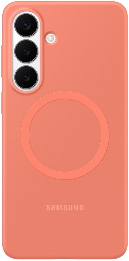 Capa Magnética de Silicone p/ Galaxy S26+ (Vermelho Coral) - SAMSUNG