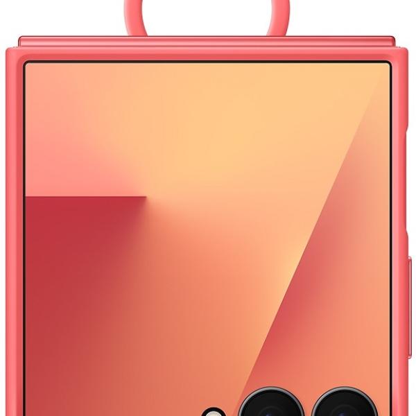 Capa Dobrável de Silicone Galaxy Z Flip7 c/ Anel (Vermelho) - SAMSUNG