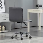 Cadeira de Escritório sem Apoio para os Braços Cadeira de Escritório Giratória com Altura Ajustável 48x52x78 - 90 cm Cinza