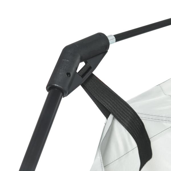 Tenda de Jardim para 6 - 8 Pessoas com 4 Mosquiteiras e 2 Portas Proteção UV50+ Inclui Bolsa de Transporte 3x3 m Branco