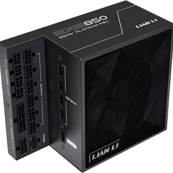 Fonte de Alimentação ATX Lian Li Edge 850W ATX 3.1/PCIe 5.1 80 Plus Platinum Full Modular (Preta) -