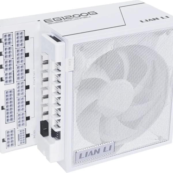 Fonte de Alimentação ATX Lian Li Edge 1200W ATX 3.1/PCIe 5.1 80 Plus Gold Full Modular Branca - LIAN