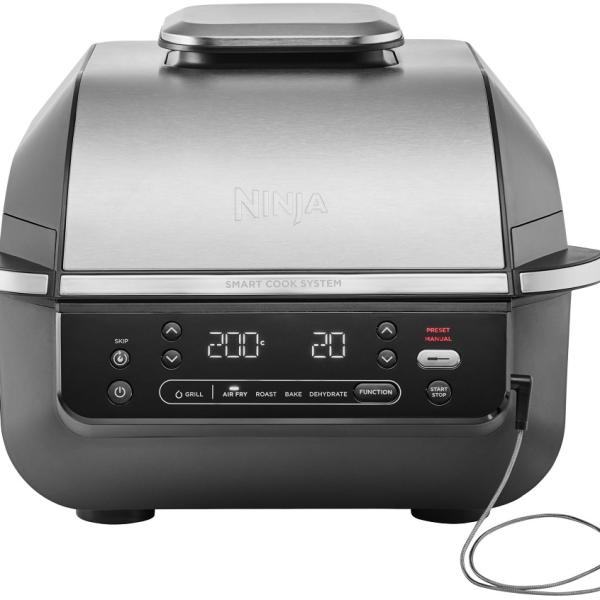 Fritadeira Air Fryer 5 - EM - 1 5.7L 1760W c/ Grill (Preto/Prateado) - NINJA