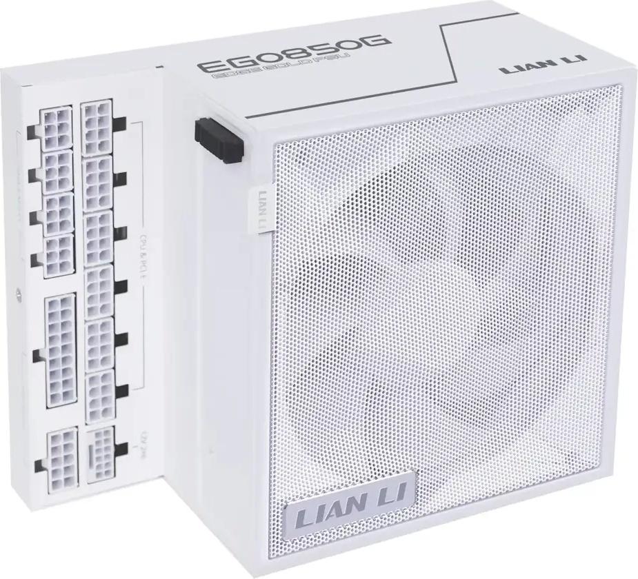 Fonte de Alimentação ATX Lian Li Edge 850W ATX 3.1/PCIe 5.1 80 Plus Gold Full Modular Branca - LIANL