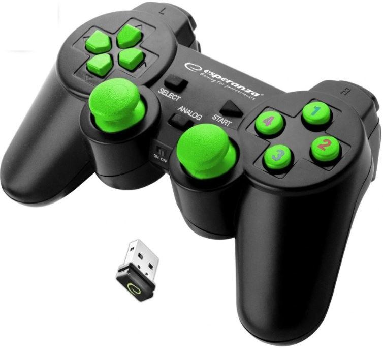 Comando USB2.0 s/ Fios Comp. PC e Playstation PS3 - ESPERANZA