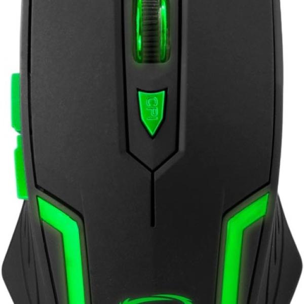 Rato Óptico USB Gaming 6D MX205 FIGHTER 2400DPI (Verde) - ESPERANZA