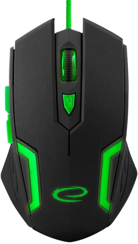 Rato Óptico USB Gaming 6D MX205 FIGHTER 2400DPI (Verde) - ESPERANZA