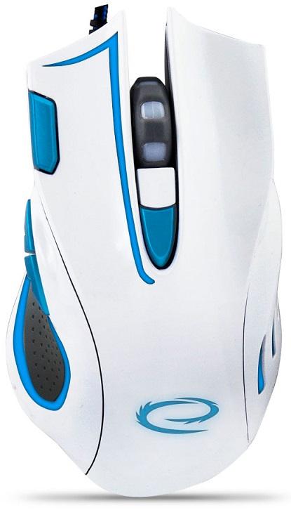 Rato Óptico 7D USB 7 Botões 2400DPI GAMES (HAWK WHITE - BLUE) - ESPERANZA