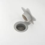 Banheira para Bebé Recém Nascido até 3 Anos Dobrável 30 Litros com Tampa Termossensível e Almofada Confortável Almofadas Antiderrapantes 81,5x50,5x23,5cm Cinza e Branco