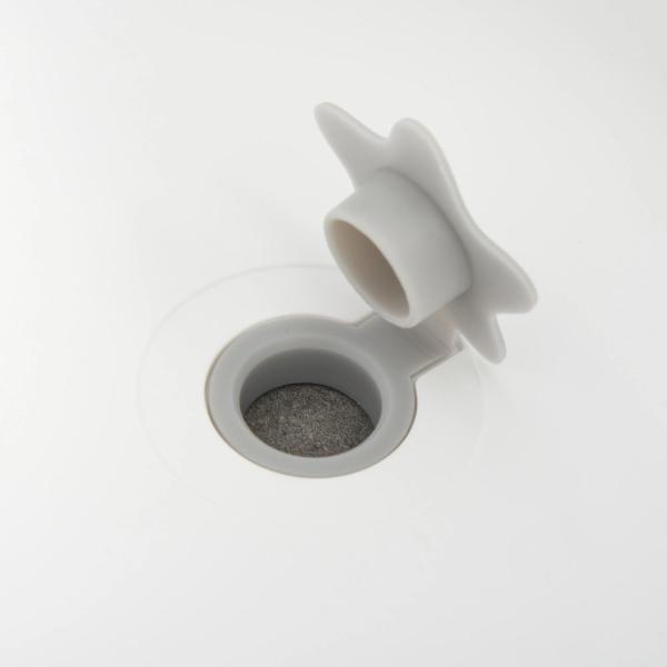 Banheira para Bebé Recém Nascido até 3 Anos Dobrável 30 Litros com Tampa Termossensível e Almofada Confortável Almofadas Antiderrapantes 81,5x50,5x23,5cm Cinza e Branco