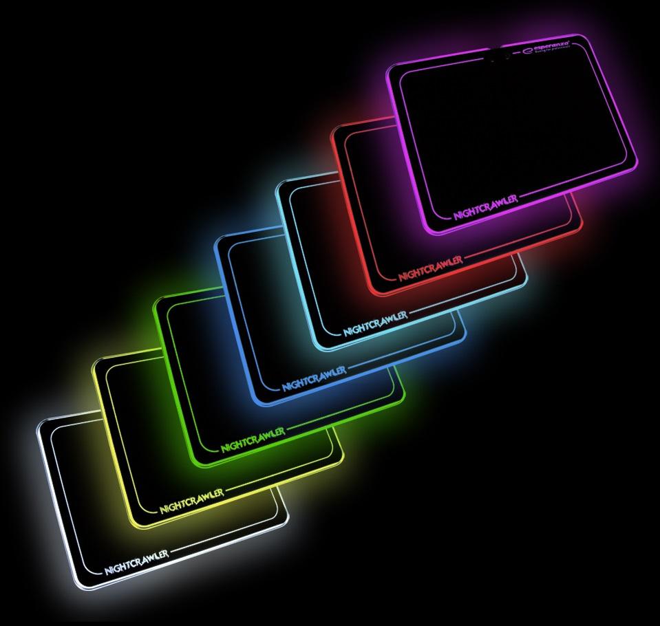 Tapete Gaming Iluminado RGB NIGHTCRAWLER - ESPERANZA