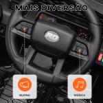 Carro Elétrico para Crianças Carro Elétrico Infantil UTV 12V com Velocidade Ajustável USB e Faróis 95x62,5x65 cm Preto
