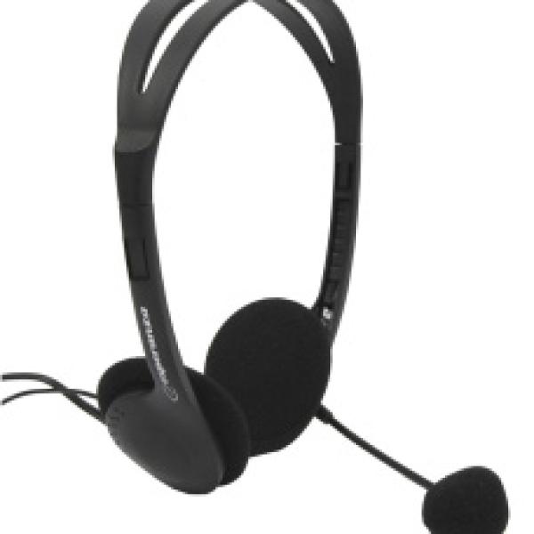 Auscultadores Headset EH102 c/ Micro (Preto) - ESPERANZA