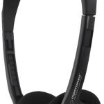 Auscultadores Headset c/ Fios EEH119 (Preto) - ESPERANZA