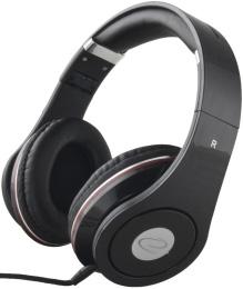 Auscultadores Renell c/ Fios Stereo (Preto) - ESPERANZA