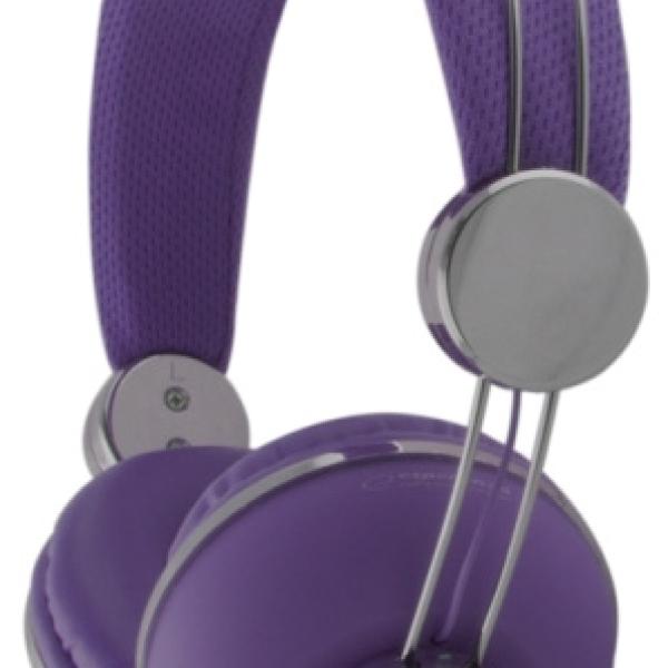 Auscultadores Macau c/ Fios Stereo (Violeta) - ESPERANZA