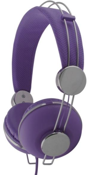 Auscultadores Macau c/ Fios Stereo (Violeta) - ESPERANZA