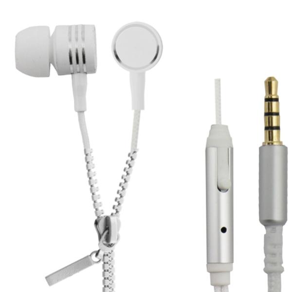 Auriculares Zipper c/ Micorfone (Branco) - ESPERANZA