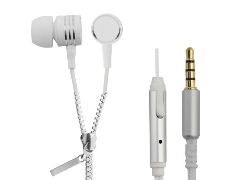 Auriculares Zipper c/ Micorfone (Branco) - ESPERANZA