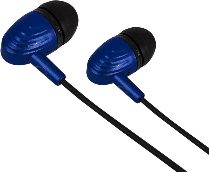 Auriculares Stereo c/ Fios e Microfone (Preto/Azul) - ESPERANZA