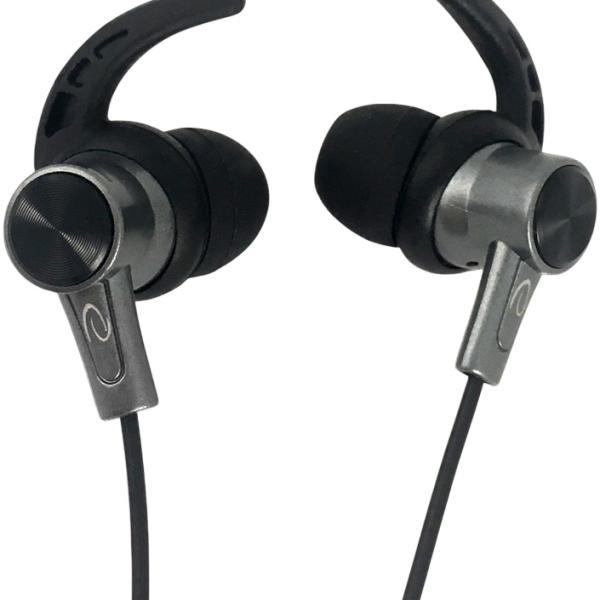 Auriculares Stereo c/ Fios e Microfone (Preto/Grafite) - ESPERANZA