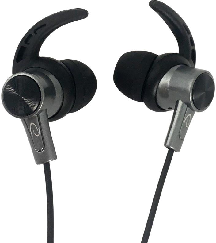 Auriculares Stereo c/ Fios e Microfone (Preto/Grafite) - ESPERANZA