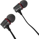 Auriculares Stereo c/ Fios e Microfone (Grafite/Vermelho) - ESPERANZA