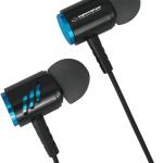 Auriculares Stereo c/ Fios e Microfone (Preto/Azul) - ESPERANZA