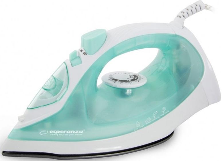 Ferro de Engomar a Vapor 2200W (Branco/Verde) - ESPERANZA