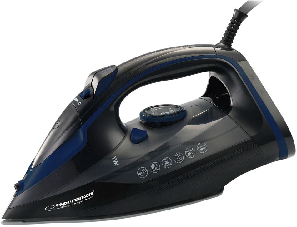 Ferro de Engomar a Vapor Rayon 2600W (Preto) - ESPERANZA