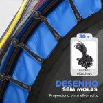 Trampolim Infantil Ø140x190 cm Trampolim para Crianças de 3 - 6 Anos com Rede de Segurança Carga 45 kg para Interior Azul