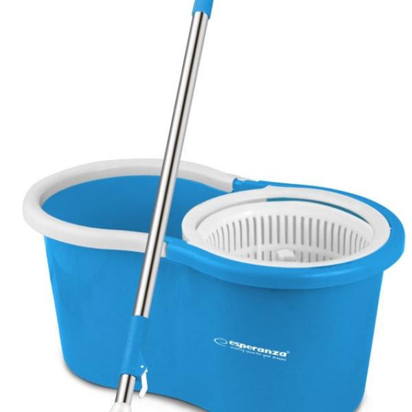 Sistema de Limpeza SPIN MOP PERFECT CLEAN 005 Mopa + Balde (Azul/Branco) - ESPERANZA