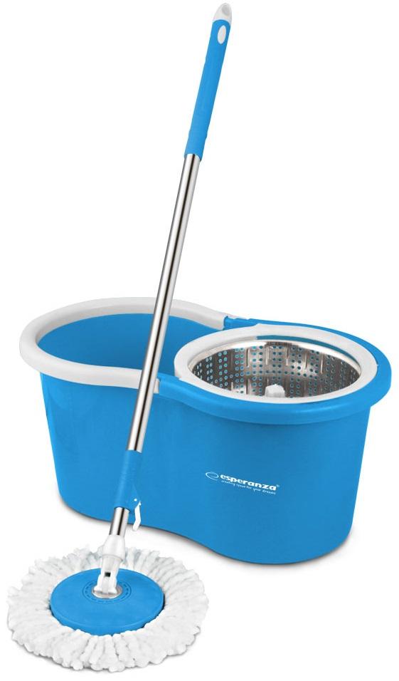 Sistema de Limpeza SPIN MOP PERFECT CLEAN 006 Mopa + Balde (Azul/Branco) - ESPERANZA
