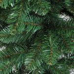 Árvore de Natal Artificial 210cm Ignífugo com 631 Ramos de PVC e Suporte de Metal Decoração de Natal para Interiores Verde