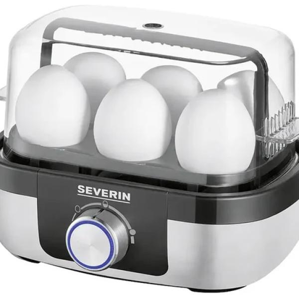Cozedor de 6x Ovos 420W (Preto/Inox) - SEVERIN