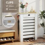Cobertura para Radiador com Gaveta Cobertura para Radiador de MDF para Sala de Estar Dormitório Corredor 78x19x95,5 cm Branco