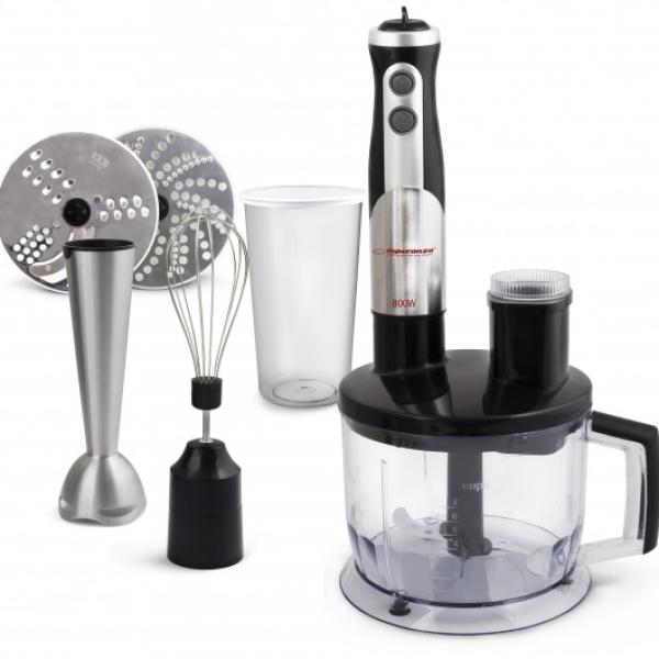 Varinha Mágica 800W (Aço Inoxidável) c/ Acessórios - ESPERANZA EKM004