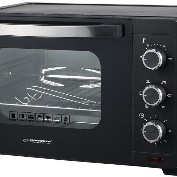 Mini Forno Elétrico NAPOLI 25L 1600W c/ Convecção e Espeto Rodízio - ESPERANZA