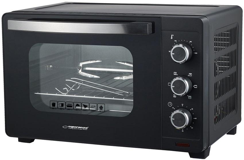 Mini Forno Elétrico NAPOLI 25L 1600W c/ Convecção e Espeto Rodízio - ESPERANZA
