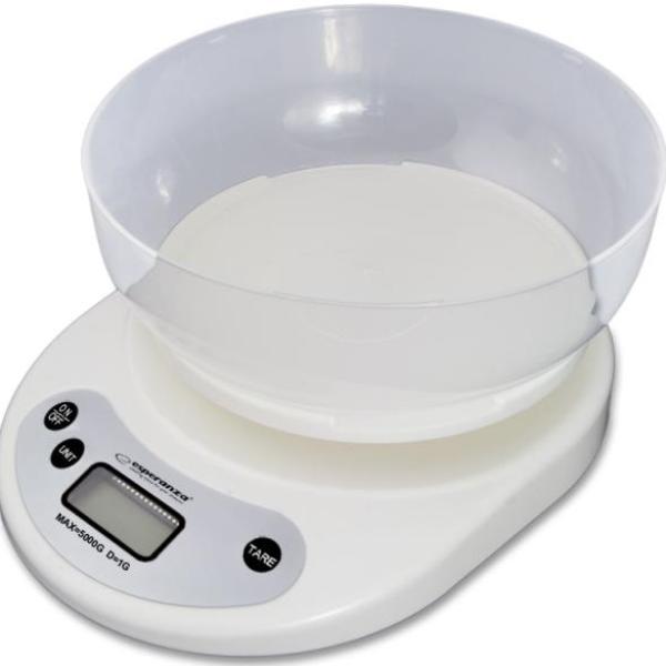 Balança de Cozinha Digital c/ Taça (5Kg) - ESPERANZA