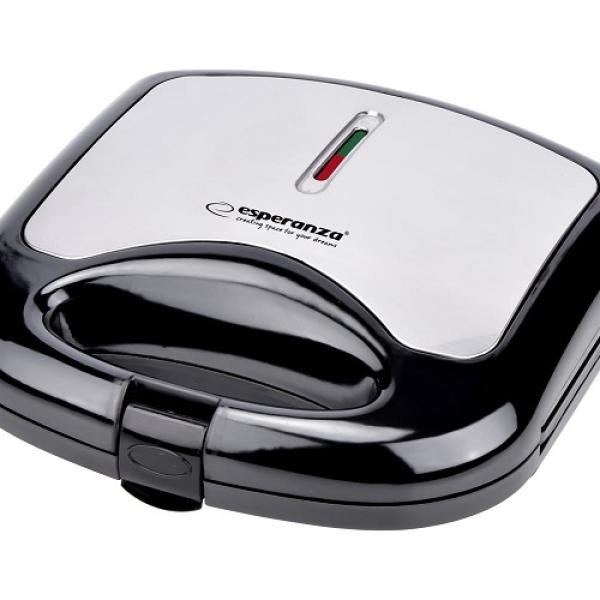 Sanduicheira ASIAGO 1000W (Preto/Inox) - ESPERANZA