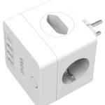 Tomada Dupla c/ 2x Euro, 3x USB - A e 1x USB - C PD 20W - WELL