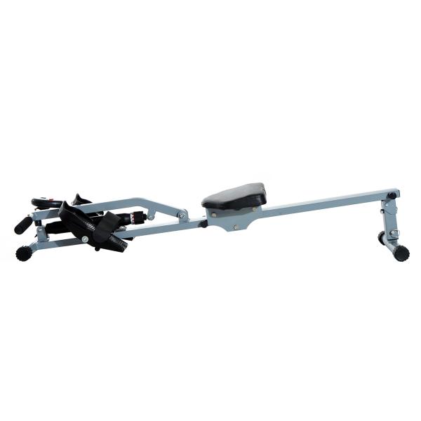 Máquina de Remo com Ecrã LCD para Academia Exercícios de Musculação ou Resistência Carga Máxima 100kg 130x47,5x67cm Cinza