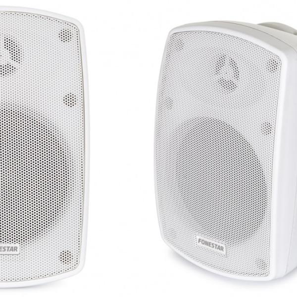 Colunas Amplificadas 2x 20W RMS Wi - Fi Branco (Par) - FONESTAR