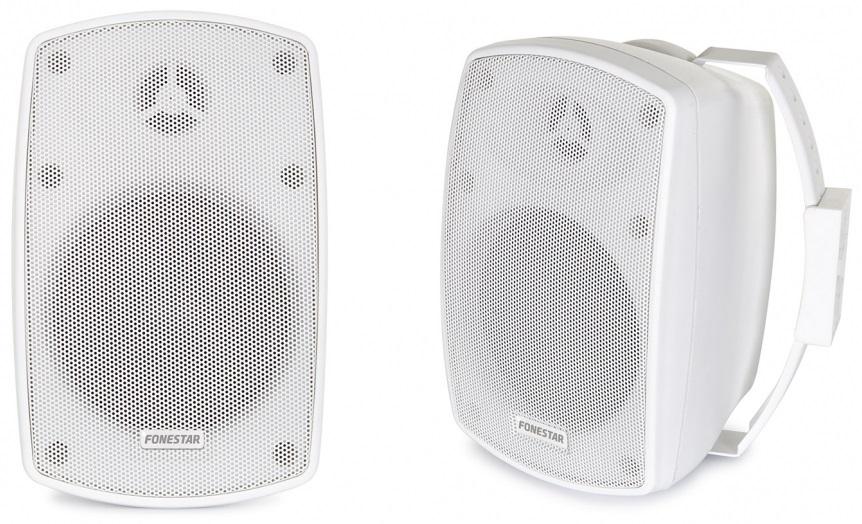 Colunas Amplificadas 2x 20W RMS Wi - Fi Branco (Par) - FONESTAR