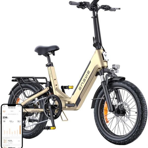 Bicicleta Elétrica L20 3.0 BOOST 250W 20 (Dourado) - ENGWE
