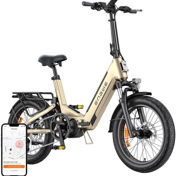 Bicicleta Elétrica L20 PRO 3.0 250W 20 (Dourado) - ENGWE