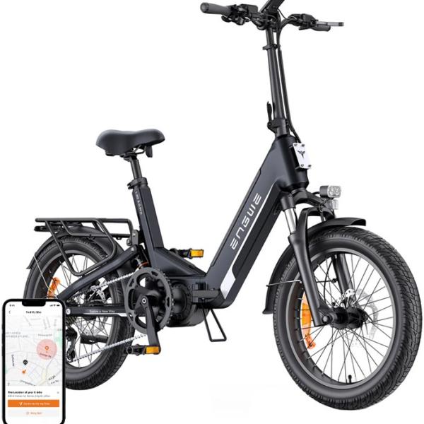 Bicicleta Elétrica L20 PRO 3.0 250W 20 (Preto) - ENGWE